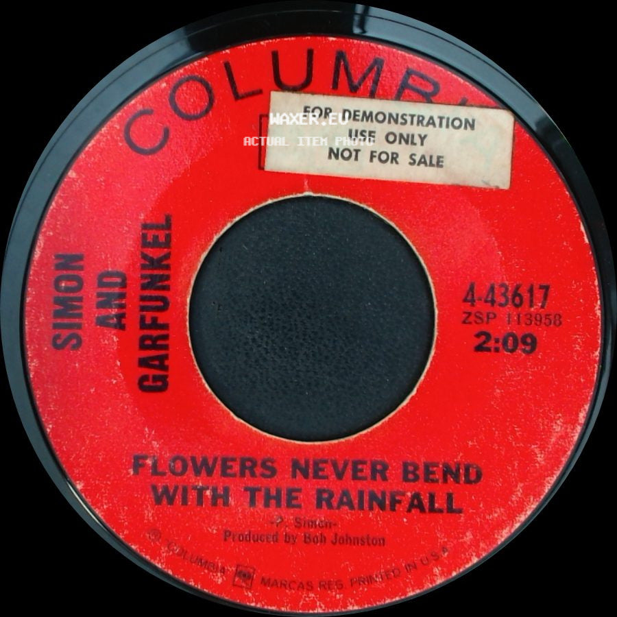 Simon And Garfunkel - I Am A Rock / Flowers Never Bend With The Rainfall side B