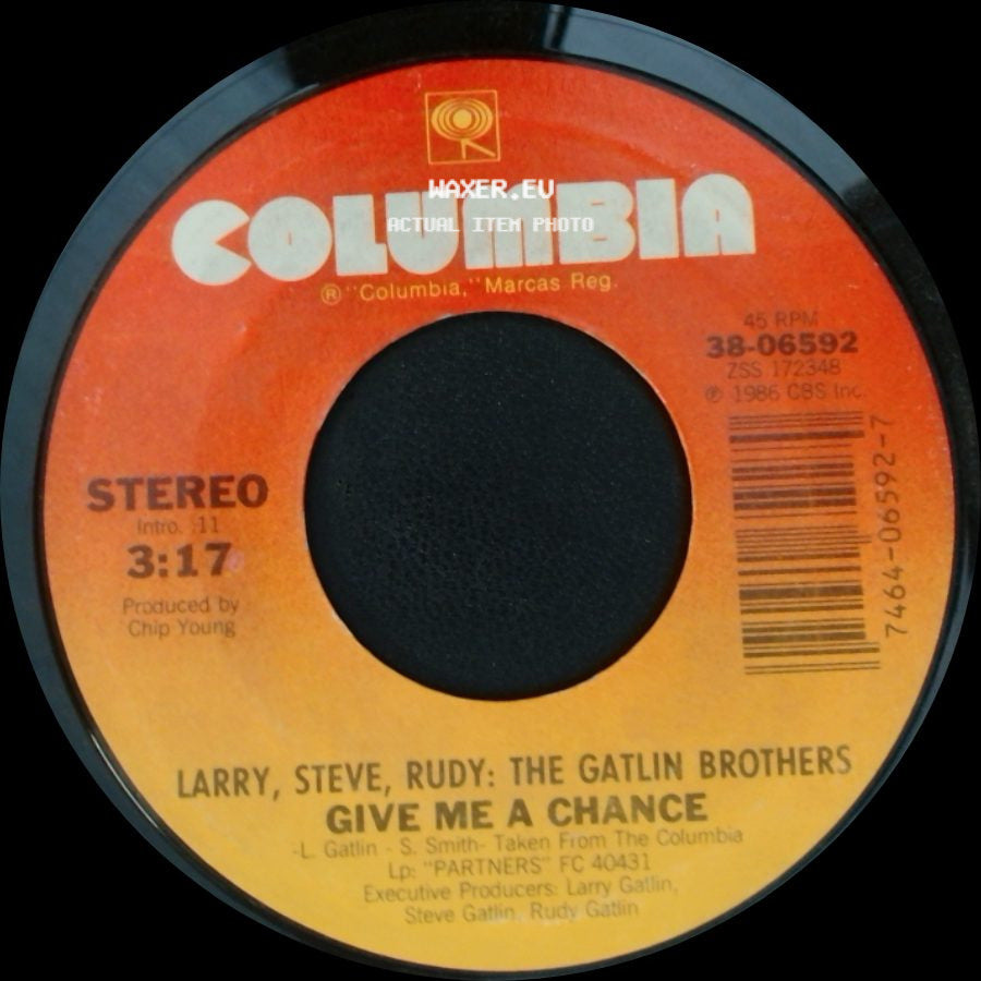 Larry, Steve, Rudy: The Gatlin Brothers - Give Me A Chance / Talkin' To The Moon side A