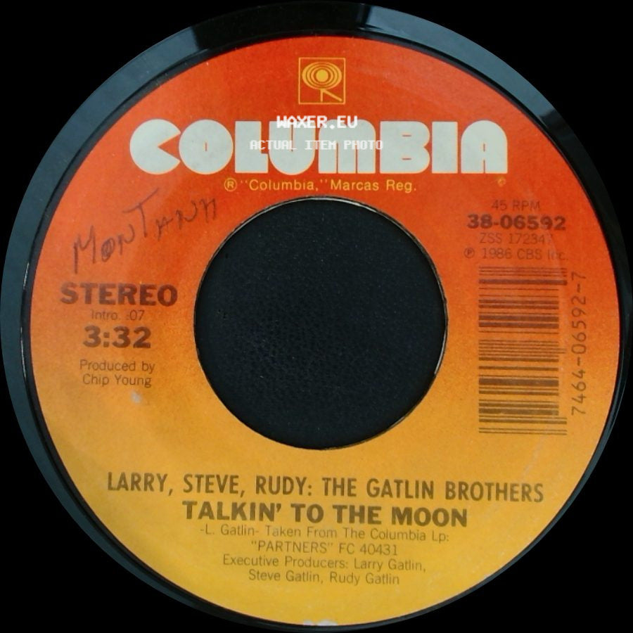Larry, Steve, Rudy: The Gatlin Brothers - Give Me A Chance / Talkin' To The Moon side B