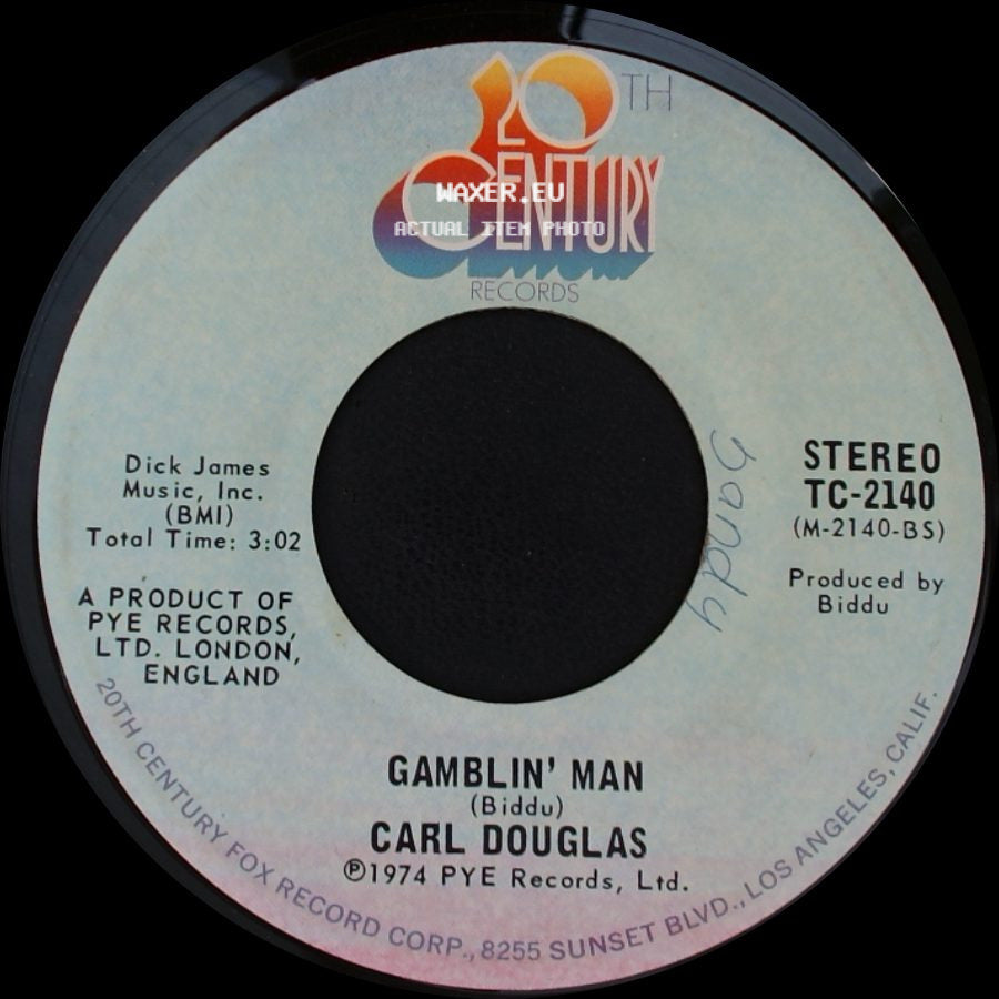 Carl Douglas - Gamblin' Man / Kung Fu Fighting side A