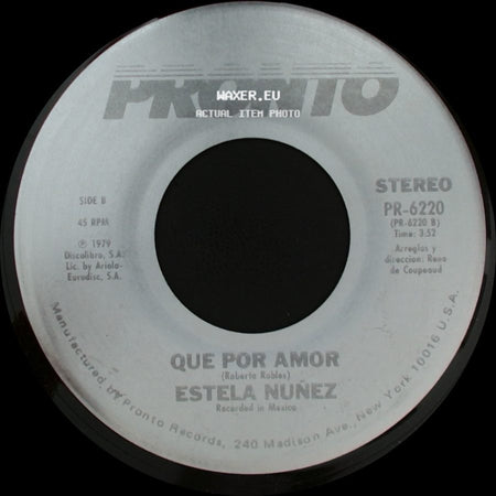 Estela Nunez - Vivir Sin Ti / Que Por Amor side B