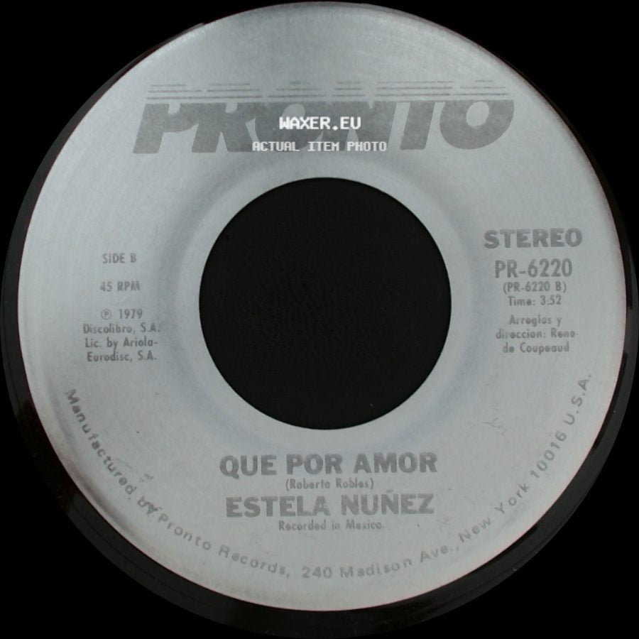 Estela Nunez - Vivir Sin Ti / Que Por Amor side B