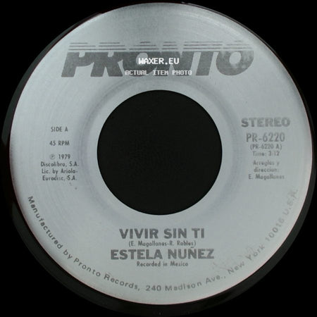 Estela Nunez - Vivir Sin Ti / Que Por Amor side A