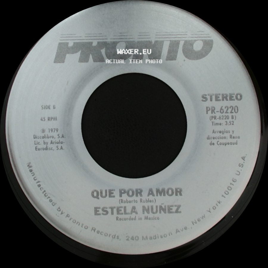 Estela Nunez - Vivir Sin Ti / Que Por Amor side B