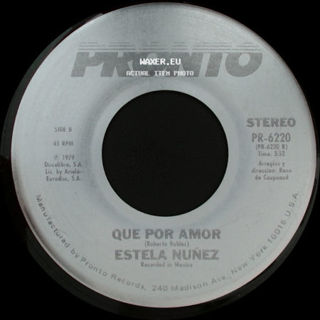 Estela Nunez - Vivir Sin Ti / Que Por Amor side B