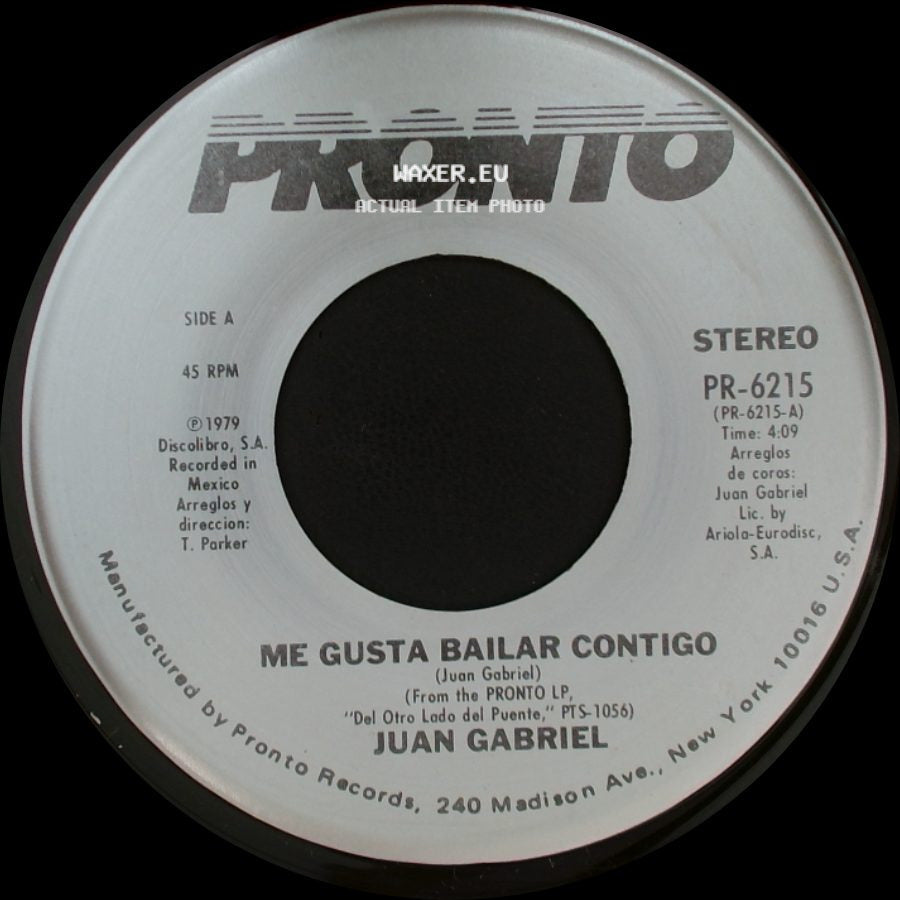 Juan Gabriel - Me Gusta Bailar Contigo / Nadie Es Como Tu side A