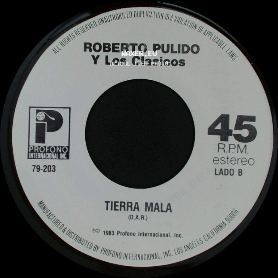 Roberto Pulido Y Los Clasicos - Al Diablo Con Las Mujeres / Tierra Mala side B