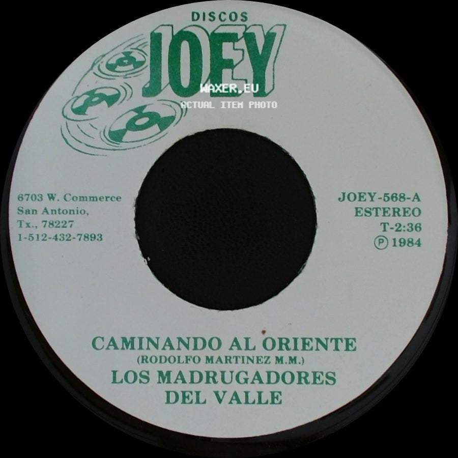 Los Madrugadores Del Valle - Preparandome Para La Vida / Caminando Al Oriente side B