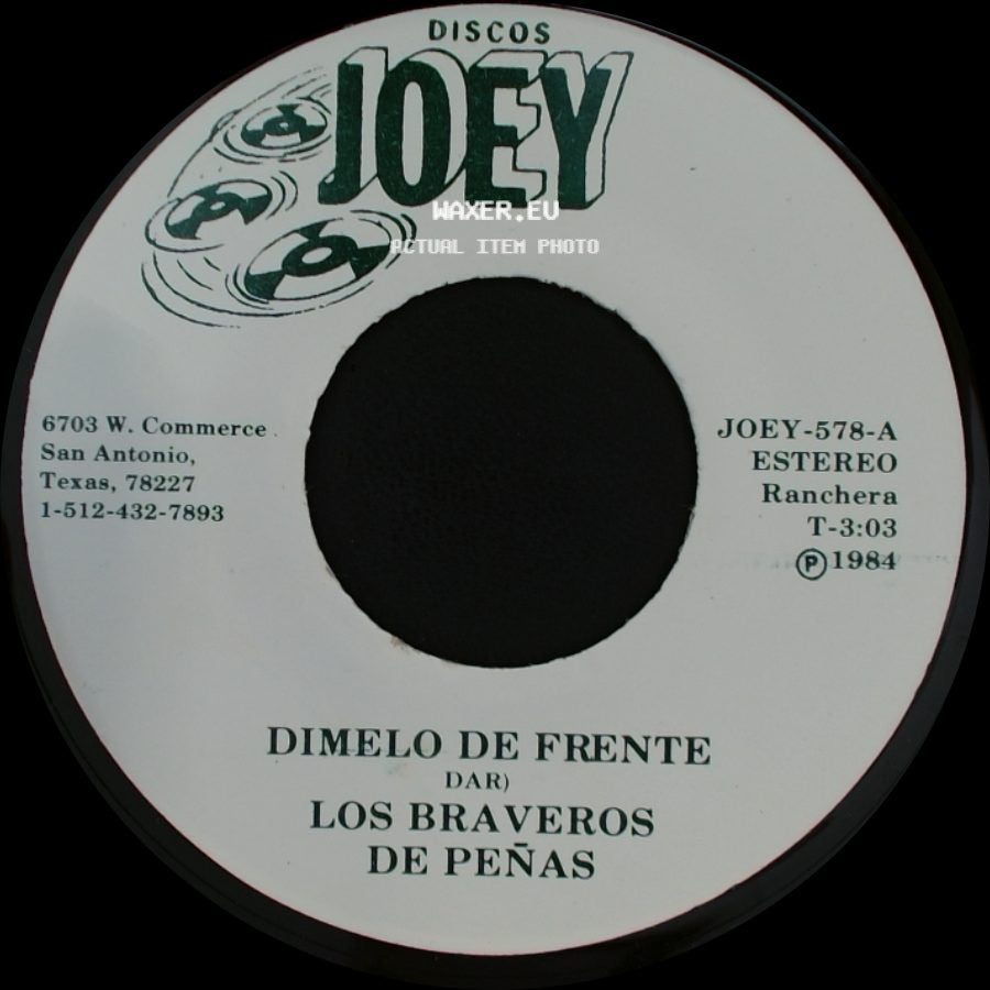 Los Braveros De Peñas - Dimelo De Frente / Sueño Interrumpido side A