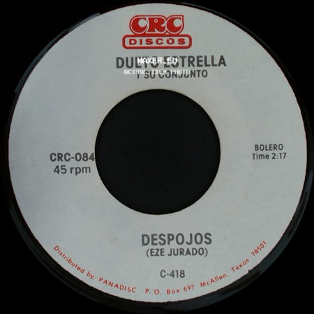 Dueto Estrella Y Su Conjunto - Al Pie De Un Encino / Despojos side B