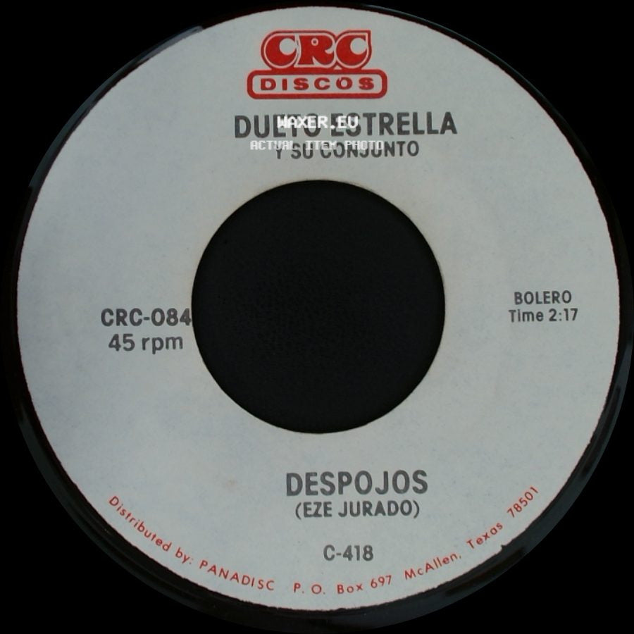 Dueto Estrella Y Su Conjunto - Al Pie De Un Encino / Despojos side B