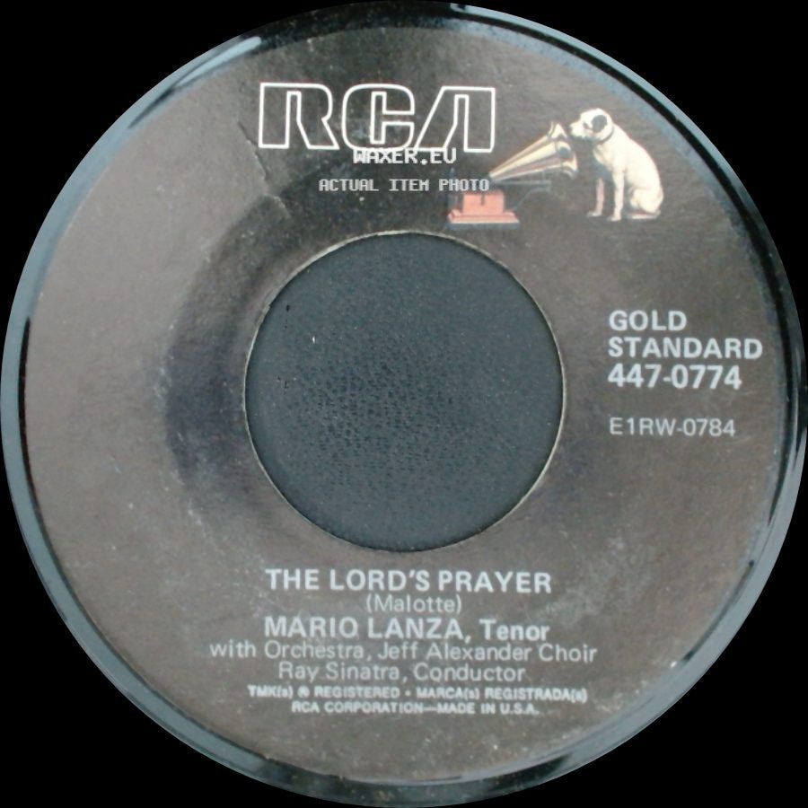 Mario Lanza - The Lord's Prayer / Ave Maria side A