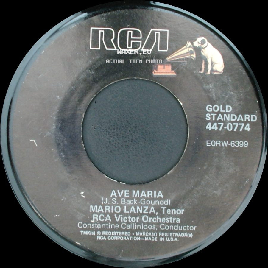 Mario Lanza - The Lord's Prayer / Ave Maria side B