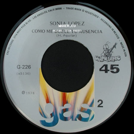 Sonia Lopez - Como Me Duele Tu Ausencia / Como Me Duele Tu Ausencia side A