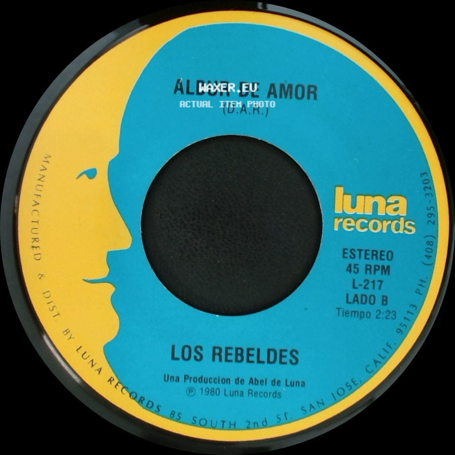 Los Rebeldes - Tu Partida / Albur De Amor (D.A.R.) side B