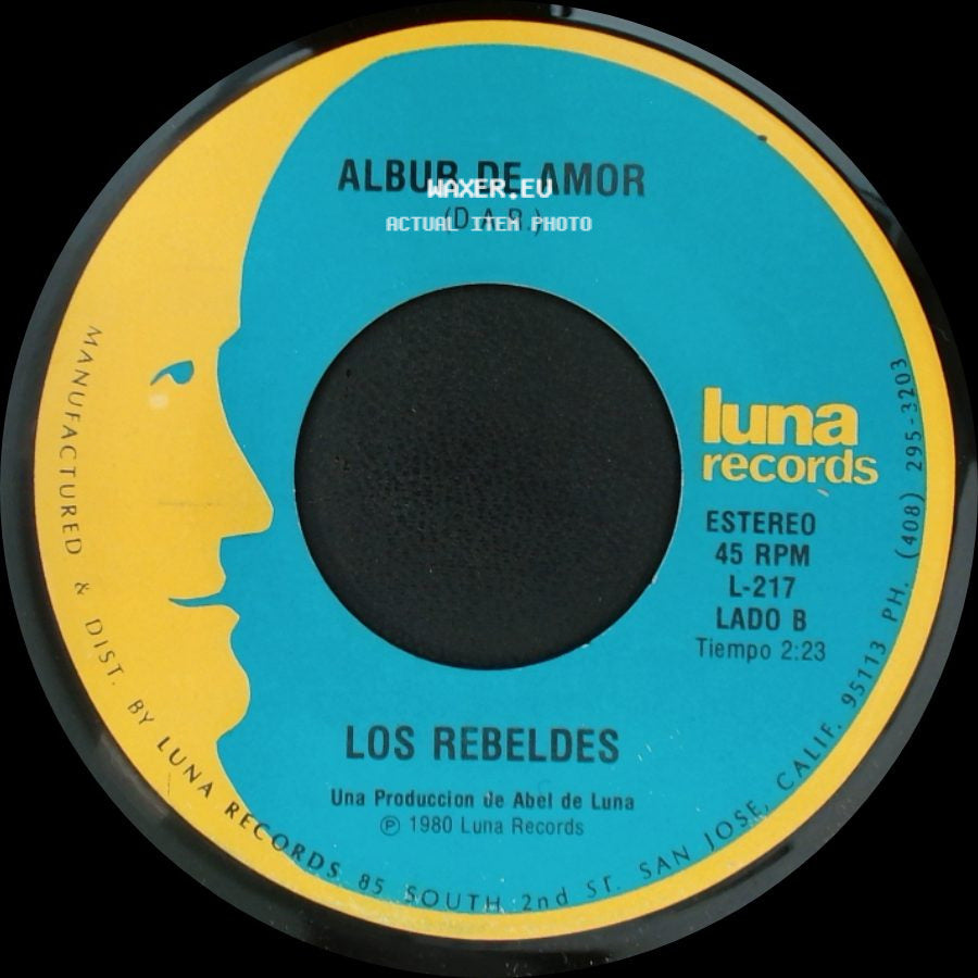 Los Rebeldes - Tu Partida / Albur De Amor (D.A.R.) side B