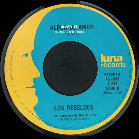 Los Rebeldes - Tu Partida / Albur De Amor (D.A.R.) side B