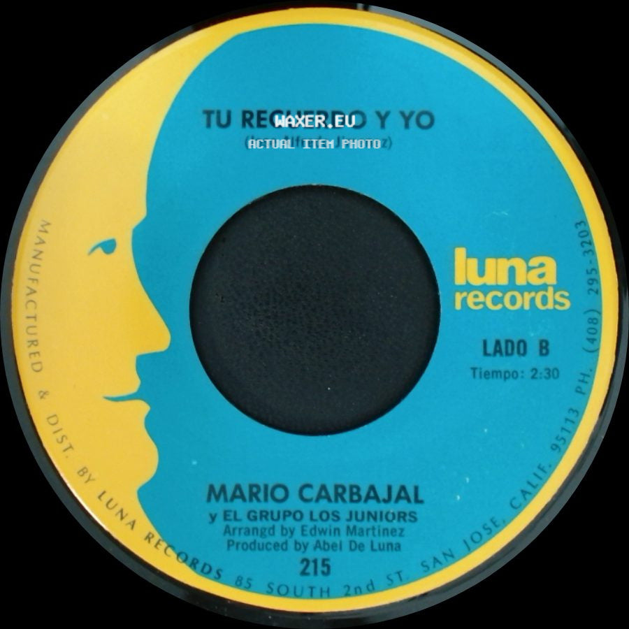 Mario Carbajal Y El Grupo Los Juniors - Dos Rosas / Tu Recuerdo Y Yo side B