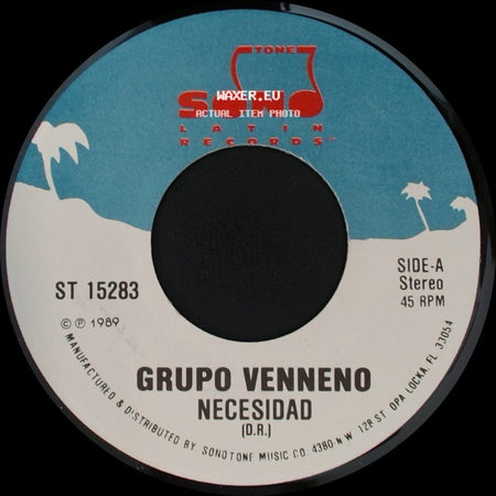 Grupo Venneno - Necesidad / El Viudo side A