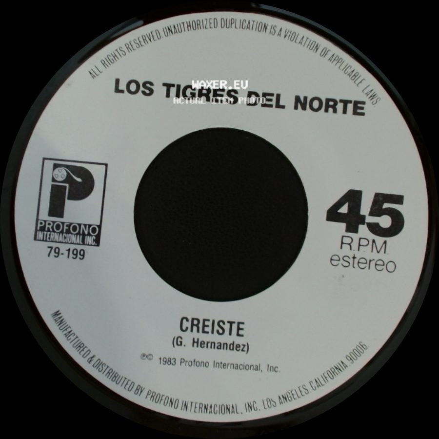 Los Tigres Del Norte - La Tumba Del Mojado / Creiste side B