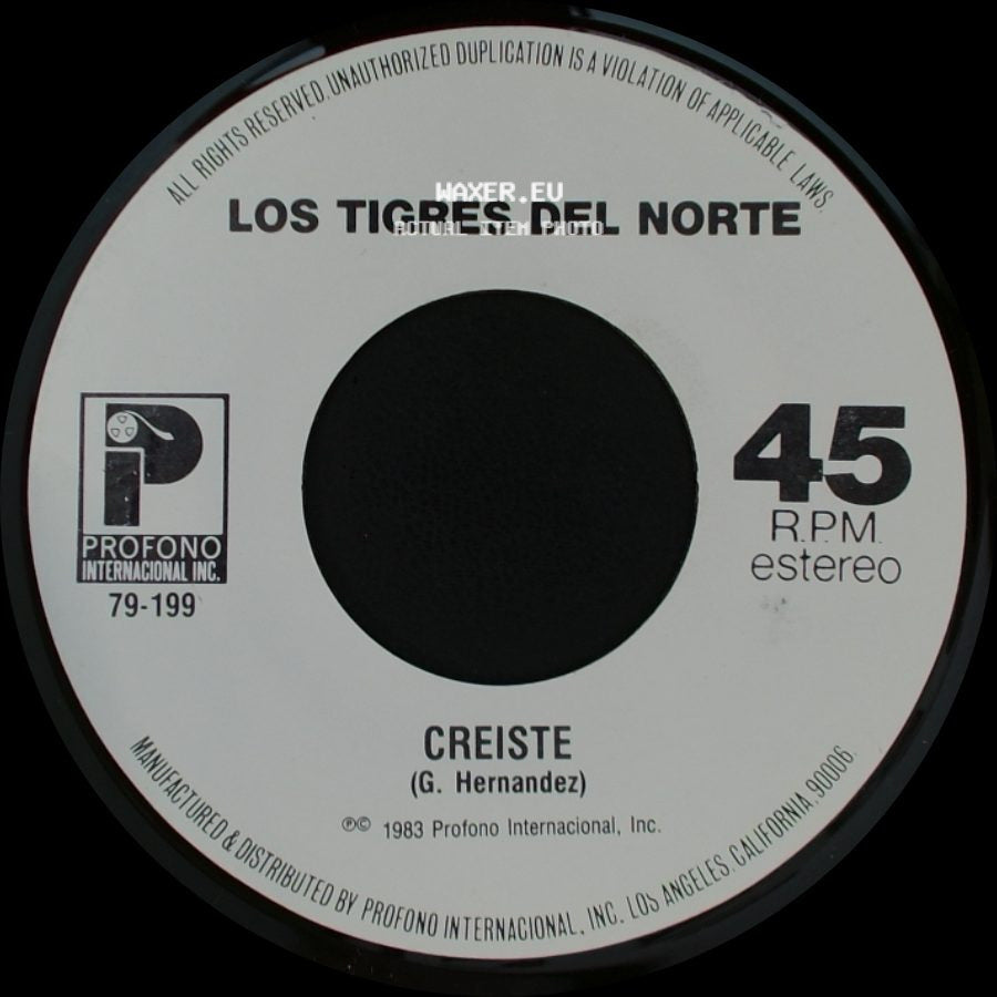 Los Tigres Del Norte - La Tumba Del Mojado / Creiste side B