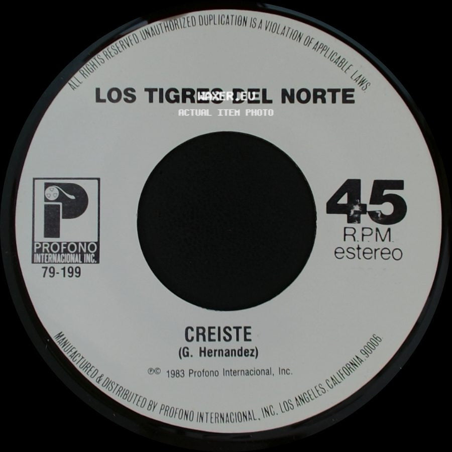 Los Tigres Del Norte - La Tumba Del Mojado / Creiste side B