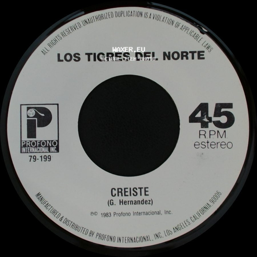 Los Tigres Del Norte - La Tumba Del Mojado / Creiste side B