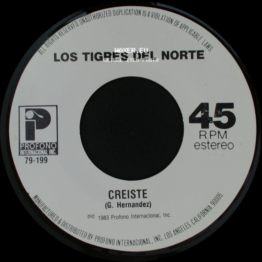 Los Tigres Del Norte - La Tumba Del Mojado / Creiste side B