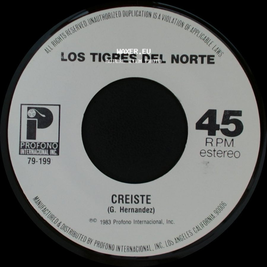 Los Tigres Del Norte - La Tumba Del Mojado / Creiste side B