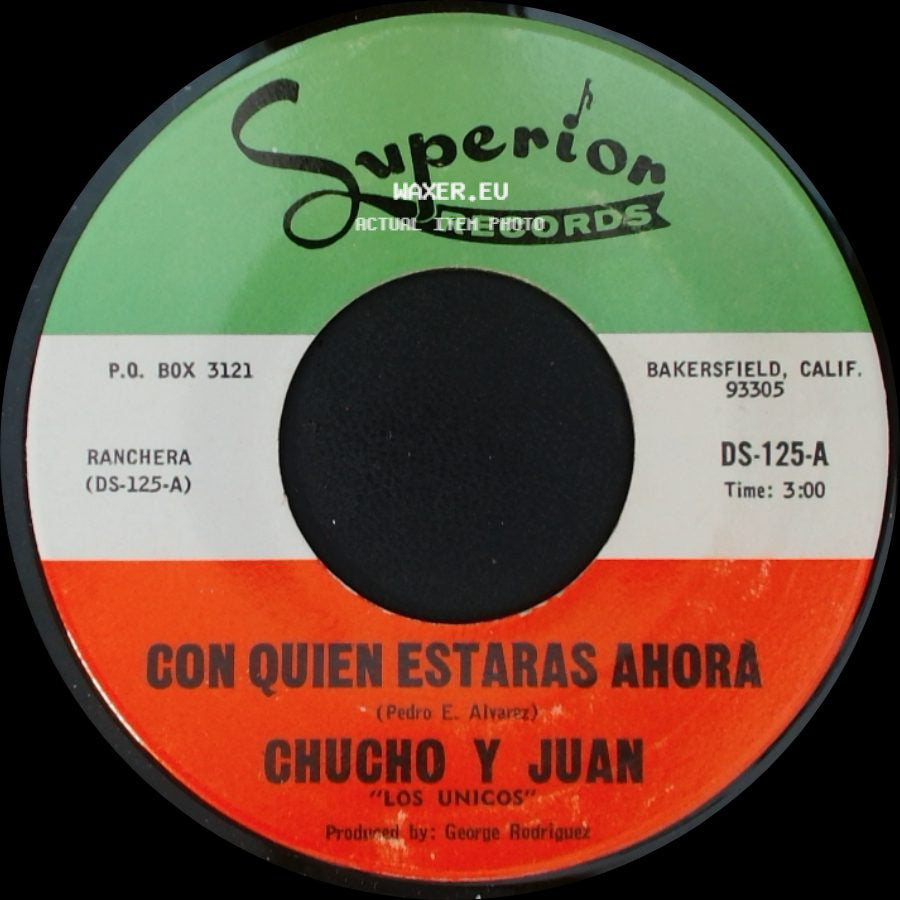 Chucho Y Juan - Con Quien Estaras Ahora / Asi Es La Vida side A