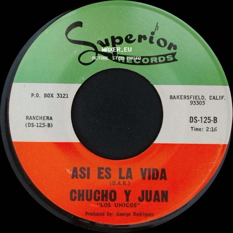 Chucho Y Juan - Con Quien Estaras Ahora / Asi Es La Vida side B