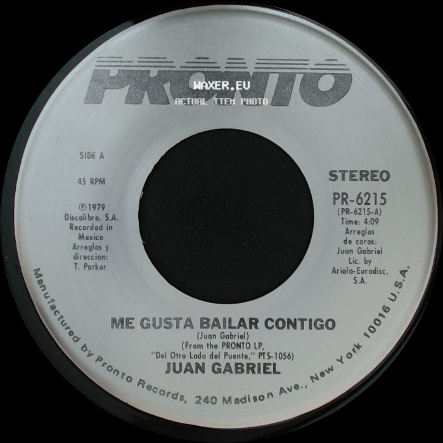 Juan Gabriel - Me Gusta Bailar Contigo / Nadie Es Como Tu side A