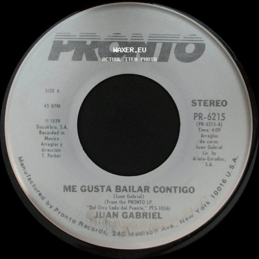 Juan Gabriel - Me Gusta Bailar Contigo / Nadie Es Como Tu side A