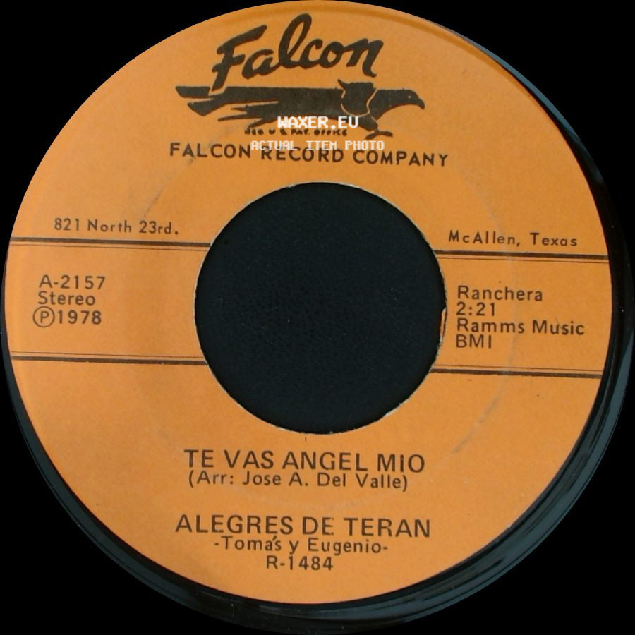 Alegres De Teran - Cuando Me Dejes De Amar / Te Vas Angel Mio side B