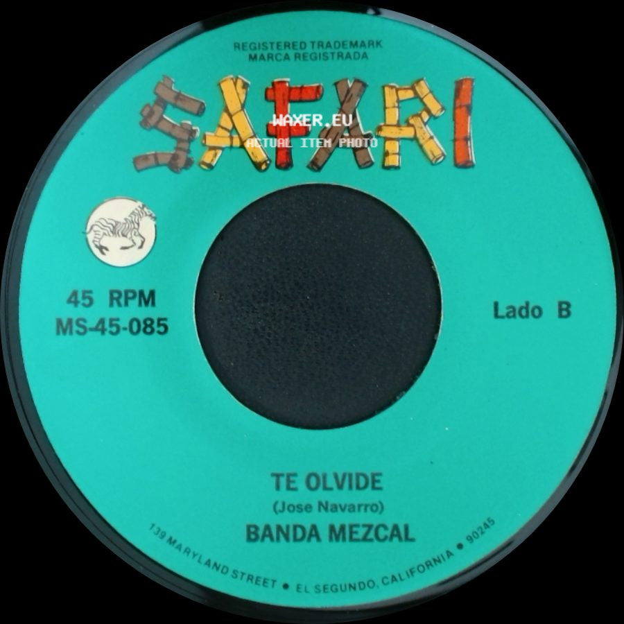 Banda Mezcal - Dejame / Te Olvide side B