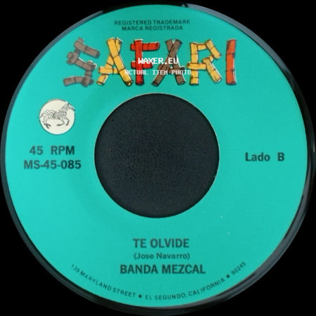 Banda Mezcal - Dejame / Te Olvide side B