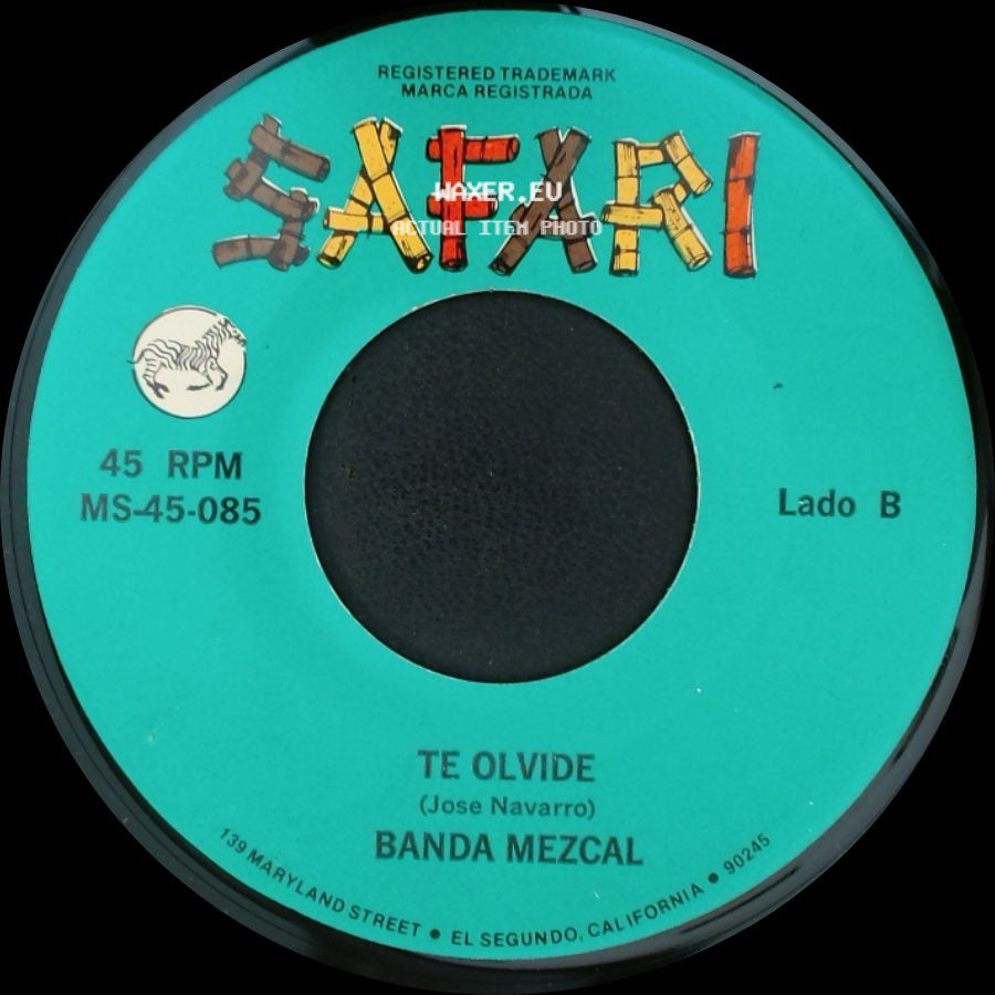 Banda Mezcal - Dejame / Te Olvide side B
