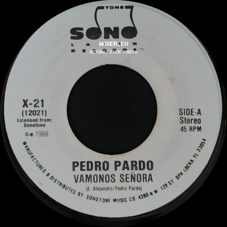 Pedro Pardo - Vamonos Señora / Vamonos Señora side B