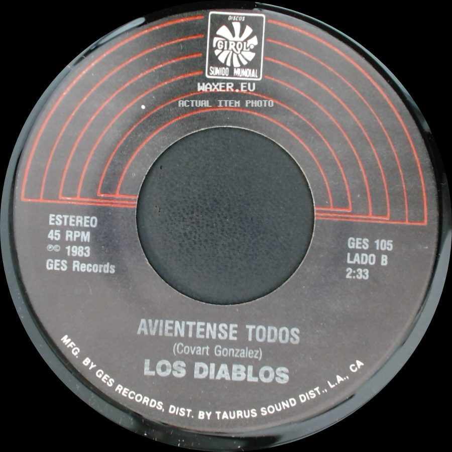 Los Diablos - En Silencio / Avientense Todos side B