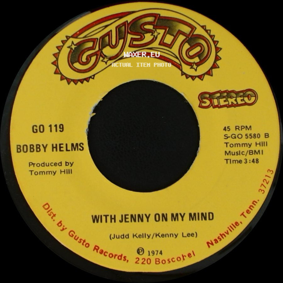 Bobby Helms - Work Things Out With Annie / With Jenny On My Mind side B