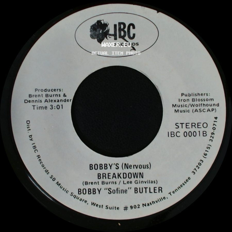 Bobby "Sofine" Butler - Cheaper Crude Or No More Food / Bobby's (Nervous) Breakdown side B