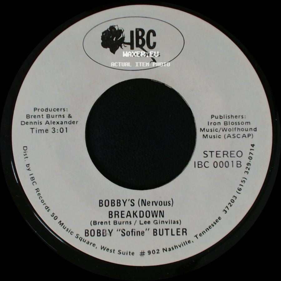 Bobby "Sofine" Butler - Cheaper Crude Or No More Food / Bobby's (Nervous) Breakdown side B