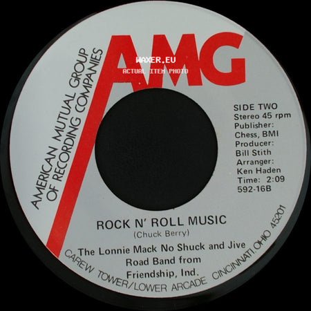 Melvin Carter / The Lonnie Mack No Shuck And Jive Road Band From Friendship, Ind. - Midnight Brew / Rock N' Roll Music side B