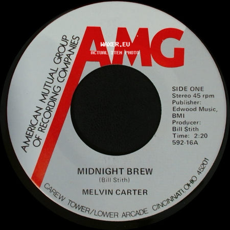 Melvin Carter / The Lonnie Mack No Shuck And Jive Road Band From Friendship, Ind. - Midnight Brew / Rock N' Roll Music side A