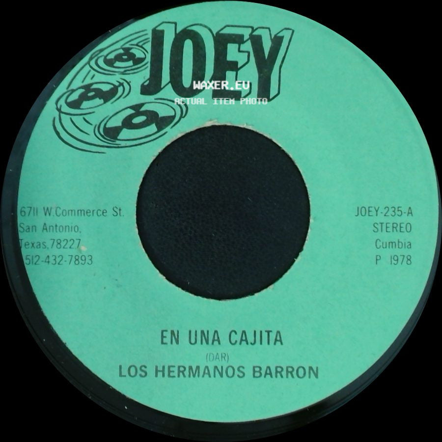 Los Hermanos Barron - En Una Cajita / Cumbia Que Te Vas De Ronda side A