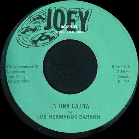Los Hermanos Barron - En Una Cajita / Cumbia Que Te Vas De Ronda side A