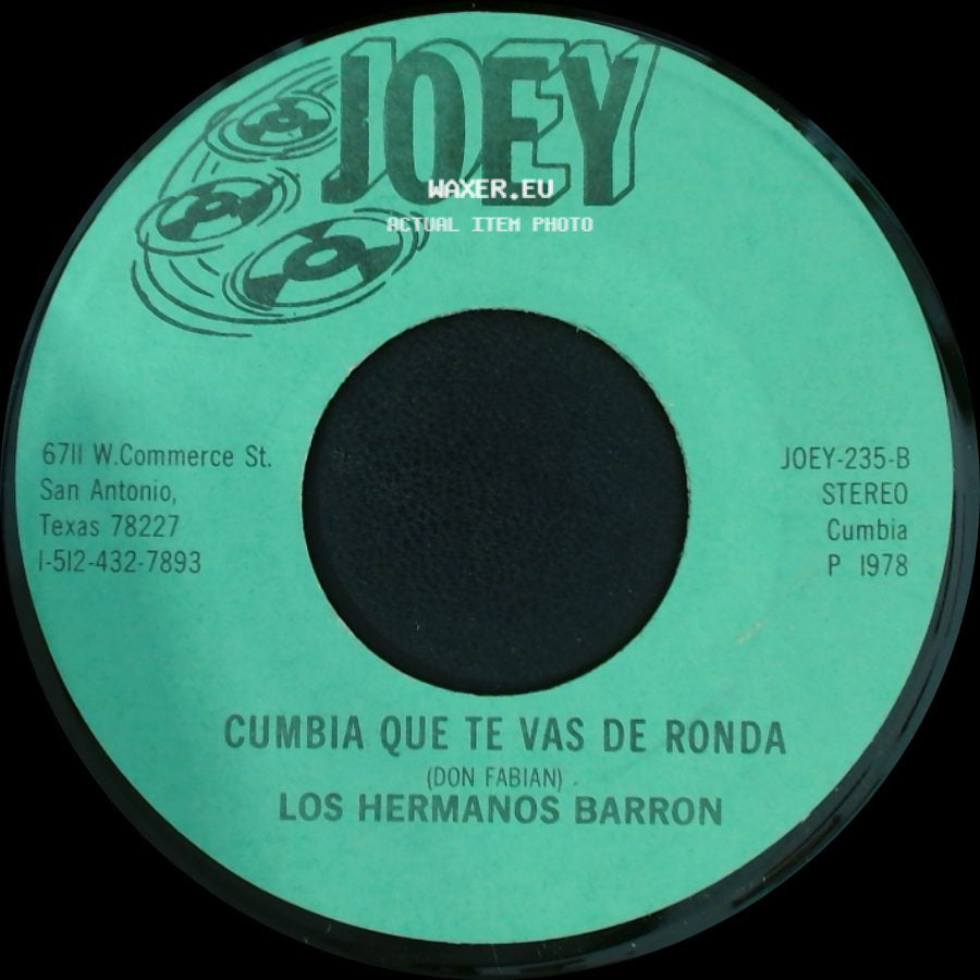 Los Hermanos Barron - En Una Cajita / Cumbia Que Te Vas De Ronda side B