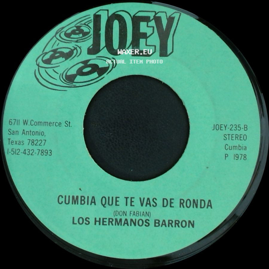 Los Hermanos Barron - Cumbia Que Te Vas De Ronda / En Una Cajita side A