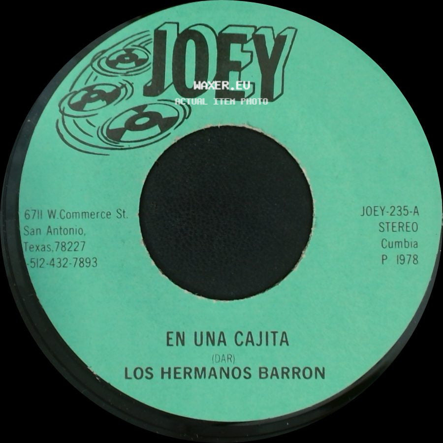 Los Hermanos Barron - Cumbia Que Te Vas De Ronda / En Una Cajita side B