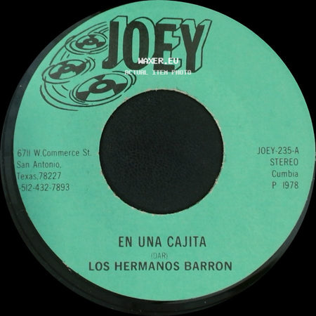Los Hermanos Barron - Cumbia Que Te Vas De Ronda / En Una Cajita side B